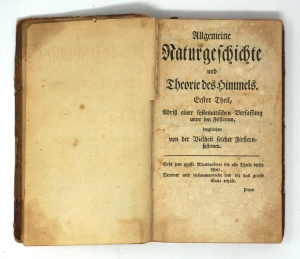 Los 2160 - Kant, Immanuel - Allgemeine Naturgeschichte und Theorie des Himmels - 6 - thumb