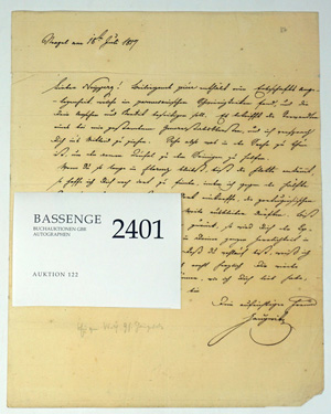 Los 2401 - Haugwitz, Eugen Wilhelm Graf von - Brief an Graf Neipperg - 0 - thumb