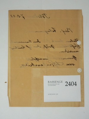 Los 2404 - Hindenburg, Paul von - Eigenhänd. Brieftelegramm - 2 - thumb