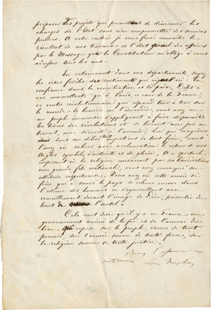 Lot 2413, Auction  122, Napoleon III., Kaiser der Franzosen, Signierte Regierungserklärung