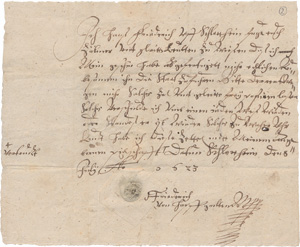 Los 2426 - Zoll-Deklarationen des 17. Jahrhunderts - 11 Schriftstücke - 0 - thumb