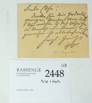 Los 2448 - Weisgerber, Albert - Briefkarte und Tuschzeichnung - 7 - thumb
