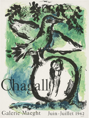 Lot 2602, Auction  122, Chagall, Marc, Grüner Vogel. "Galerie Maeght. Juin - Juillet 1962"
