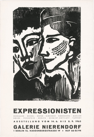 Lot 2617, Auction  122, Nolde, Emil, Expressionisten. Ausstellung vom 14.06 bis 8.9.1965.