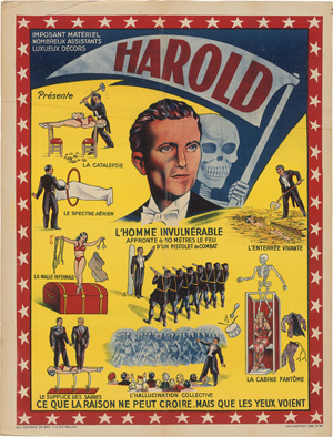 Lot 2634, Auction  122, Harold, L’homme Invulnérable. Großplakat