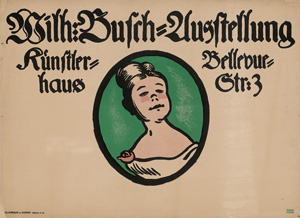 Lot 2663, Auction  122, Bernhard, Lucian, Wilhelm Busch-Ausstellung. Um 1910