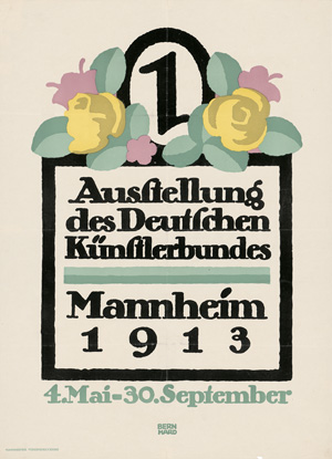 Lot 2665, Auction  122, Bernhard, Lucian, 1 Austellung des Deutschen Künstlerbundes