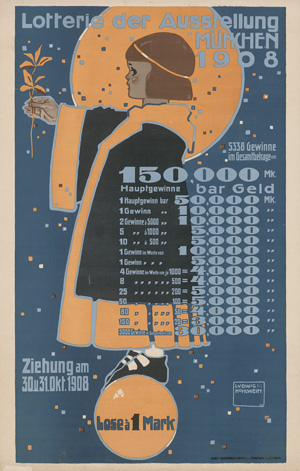 Lot 2676, Auction  122, Hohlwein, Ludwig, Lotterie der Ausstellung München