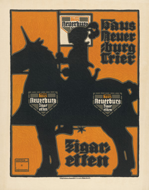 Los 2677 - Hohlwein, Ludwig - Haus Neuerburg Trier Zigaretten. 1911 - 0 - thumb