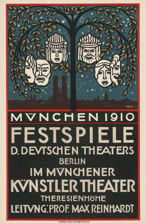 Lot 2686, Auction  122, Orlik, Emil, Festspiele des Deutschen Theaters. Kleinplakat
