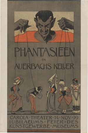 Lot 2689, Auction  122, Schumacher, Fritz, "Phantasieen in Auerbachs Keller". 