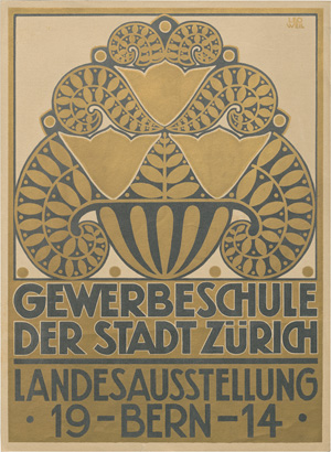 Lot 2693, Auction  122, Weil, Leo, Gewerbeschule der Stadt Zürich. Kleinplakat