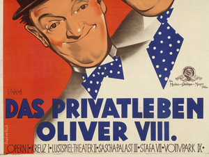 Los 2701 - Atelier König - Hrsg. - Laurel und Hardy in "Das Privatleben Oliver VIII." Großplakat in 2 Teilen - 2 - thumb