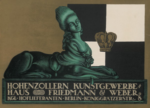 Lot 2726, Auction  122, Gipkens, Julius, Hohenzollern Kunstgewerbehaus Friedmann & Weber. Kleinplakat