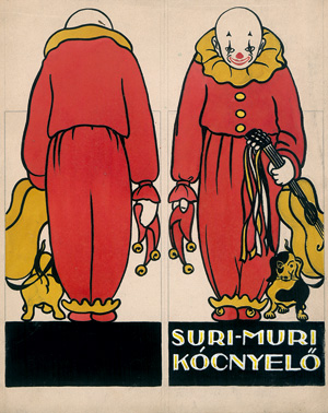 Los 2731 - Amberg, József und Harlekin - "Suri-Muri" Harlekin. Original-Reklameentwurf - 0 - thumb