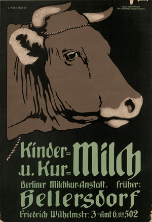 Lot 2746, Auction  122, Lindenstaedt, Hans, Kinder- und Kur-Milch. Berliner Milchkur-Anstalt