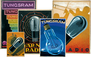 Lot 2757, Auction  122, Amberg, József und Tungsram, Tungsram. 15 Original-Reklame- und Plakatentwürfe