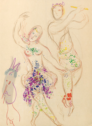 Lot 3060, Auction  122, Lassaigne, Jacques und Chagall, Marc - Illustr., Marc Chagall. Dessins et aquarelles pour Le Ballet