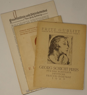 Lot 3155, Auction  122, Gurlitt, Fritz, Georg Schicht Preis für das schönste deutsche Frauen-Porträt