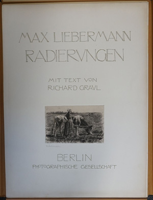 Los 3231 - Liebermann, Max - Radierungen mit einem Text von Richard Graul - 0 - thumb