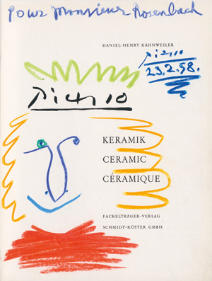Kahnweiler, Daniel-Henry und Picasso, Pablo, Picasso - Keramik. Ceramic. Céramique. 