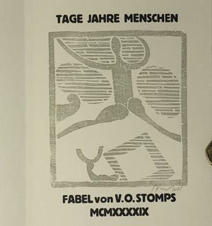 Los 3518 - Stomps, Victor Otto und Neufeld, Wilhelm - Tage Jahre Menschen - 0 - thumb
