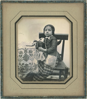 Lot 4032, Auction  122, Daguerreotypes, Portrait of a girl and her doll