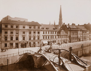 Los 4070 - Titzenthaler, Waldemar - Views of Berlin:"An der Friedrichsgracht 61-56 mit Jungfernbrücke"; Feldmarschall Blücher monument, Berlin - 0 - thumb