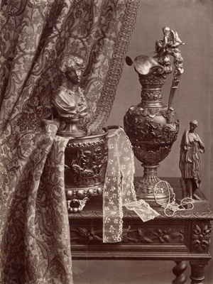 Lot 4073, Auction  122, Unknown Photographer, Still life with statuette and various objects