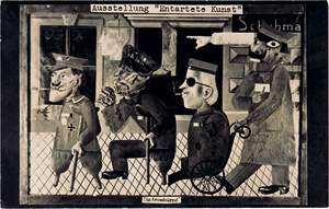 Lot 4127, Auction  122, Entartete Kunst, Proscription postcards showing works in the "Entartete Kunst" (Degenerate Art) exhibition