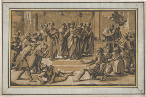 Lot 5050, Auction  122, Carpi, Ugo da, Der Tod des Ananias