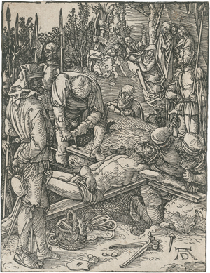 Lot 5070, Auction  122, Dürer, Albrecht, Christus vor Pilatus; Christus wird ans Kreuz genagelt