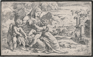 Lot 5092, Auction  122, Farinati, Orazio, Maria mit dem Kind und dem Johannesknaben