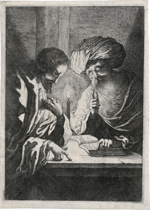 Los 5100 - Französisch - um 1630. Christus und Nicodemus im Kerzenschein - 0 - thumb