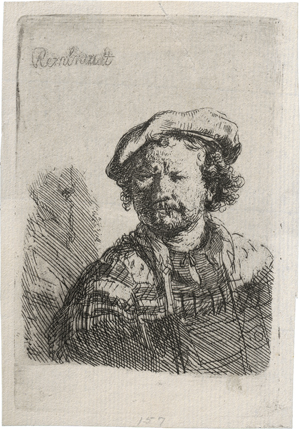 Los 5175 - Rembrandt Harmensz. van Rijn - Selbstbildnis mit der flachen Kappe - 0 - thumb