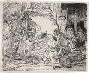 Los 5176 - Rembrandt Harmensz. van Rijn - Die Anbetung der Hirten mit der Lampe - 0 - thumb
