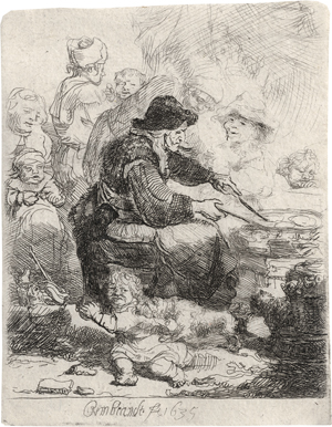 Los 5189 - Rembrandt Harmensz. van Rijn - Die Pfannkuchenbäckerin - 0 - thumb