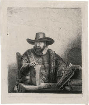 Los 5192 - Rembrandt Harmensz. van Rijn - Bildnis des Mennonitenpredigers Cornelis Claez Anslo - 0 - thumb