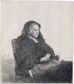 Los 5194 - Rembrandt Harmensz. van Rijn - Rembrandts Mutter mit schwarzem Schleier - 0 - thumb