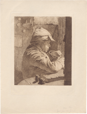 Lot 5291, Auction  122, Guérin, Christophe, Bildnis des Vaters (Kupferstecher in seiner Werkstatt)