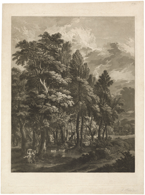 Lot 5344, Auction  122, Prestel, Maria Katharina, Eine waldige Landschaft bei stürmischem Himmel 