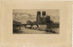 Lot 5431, Auction  122, Meryon, Charles, L'Abside de Notre Dame de Paris