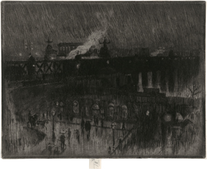 Lot 5491a, Auction  122, Pennell, Joseph, Rainy Night, Charing Cross Station