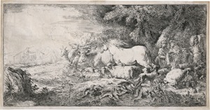 Lot 5539, Auction  122, Castiglione, Giovanni Benedetto, Der Einzug in die Arche Noah