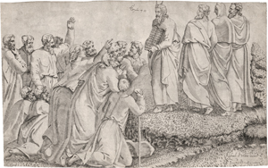 Lot 5541, Auction  122, Cavalieri, Giovanni Battista de, Moses zeigt die Gesetzestafeln