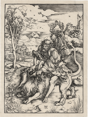 Los 5554 - Dürer, Albrecht - Samson tötet den Löwen - 0 - thumb