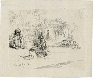 Los 5679 - Rembrandt Harmensz. van Rijn - Die badenden Männer  - 0 - thumb