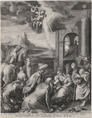 Lot 5690, Auction  122, Sadeler I, Raphael, Die Anbetung der Könige