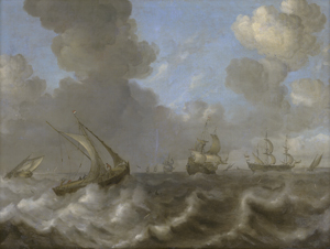Lot 6016, Auction  122, Niederländisch, 17. Jh. Schiffe auf stürmischer See