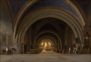 Lot 6046, Auction  122, Beckmann, Karl Friedrich Ferdinand, Blick in das Innere der Unterkirche von Assisi